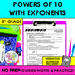 Powers of 10 with Exponents Notes