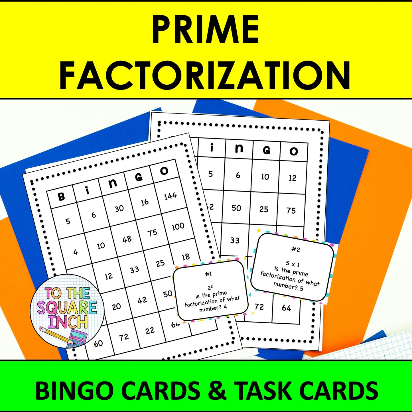 Prime Factorization Bingo