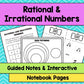 Introduction to Rational and Irrational Numbers Interactive Notebook