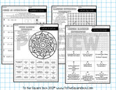 6th Grade Math FUN Worksheets – To The Square Inch