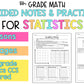Statistics - 8th Grade Math Guided Notes