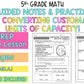 Converting Customary Units of Capacity Notes