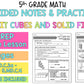 Unit Cubes and Solid Figures Notes