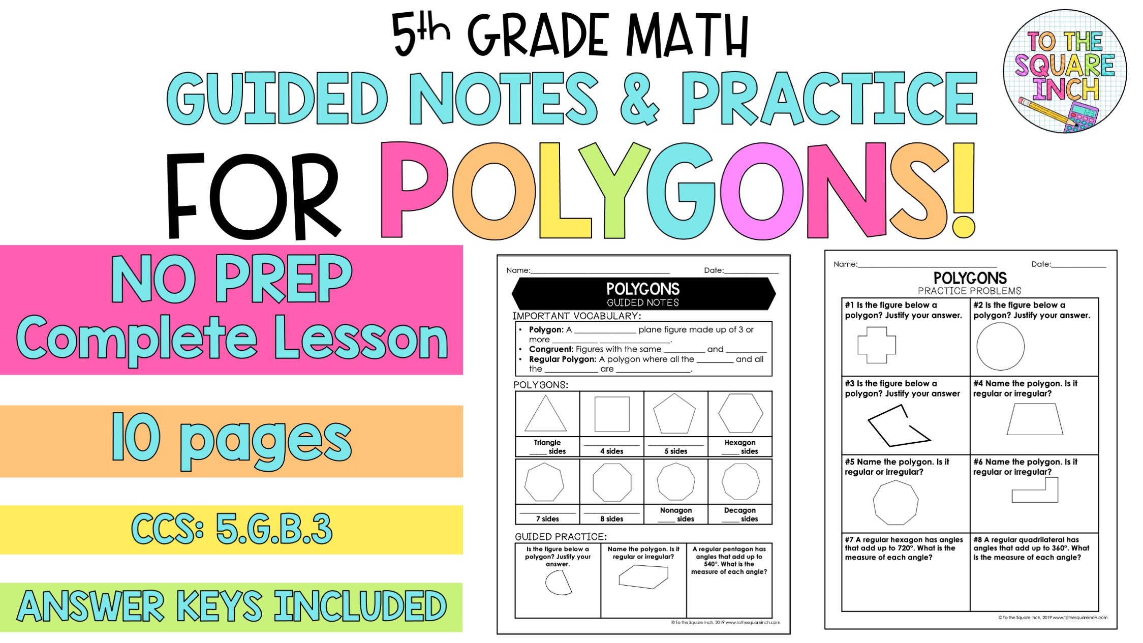 Polygon Notes – To The Square Inch
