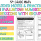 Evaluating Numerical Expressions with Grouping Symbols Notes