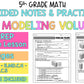 Modeling Volume Notes