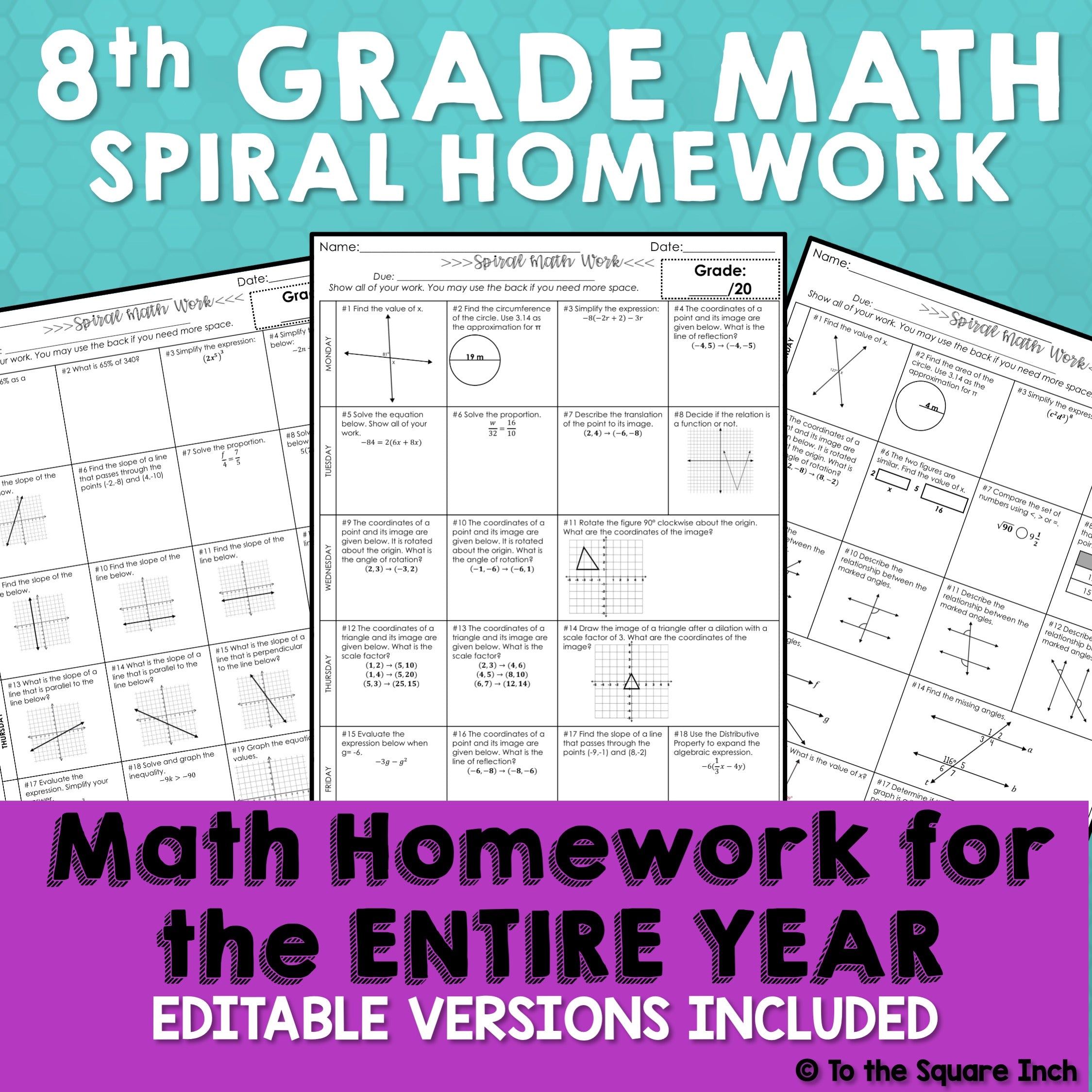 8math Pages 8th Grade Math Resources – Page 2 – To The Square Inch