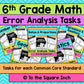 6th Grade Math Error Analysis Bundle