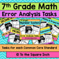 7th Grade Math Error Analysis Bundle