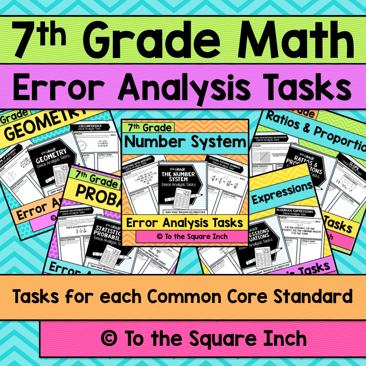 7th Grade Math Error Analysis Bundle – To The Square Inch