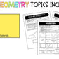 Geometry - 5th Grade Math Guided Notes