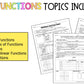 Functions - 8th Grade Math Guided Notes