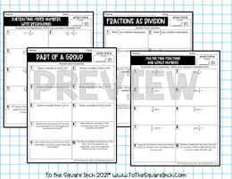 5th Grade Math Worksheets – To The Square Inch