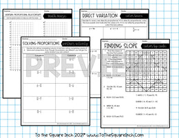 7th Grade Math FUN Worksheets – To The Square Inch