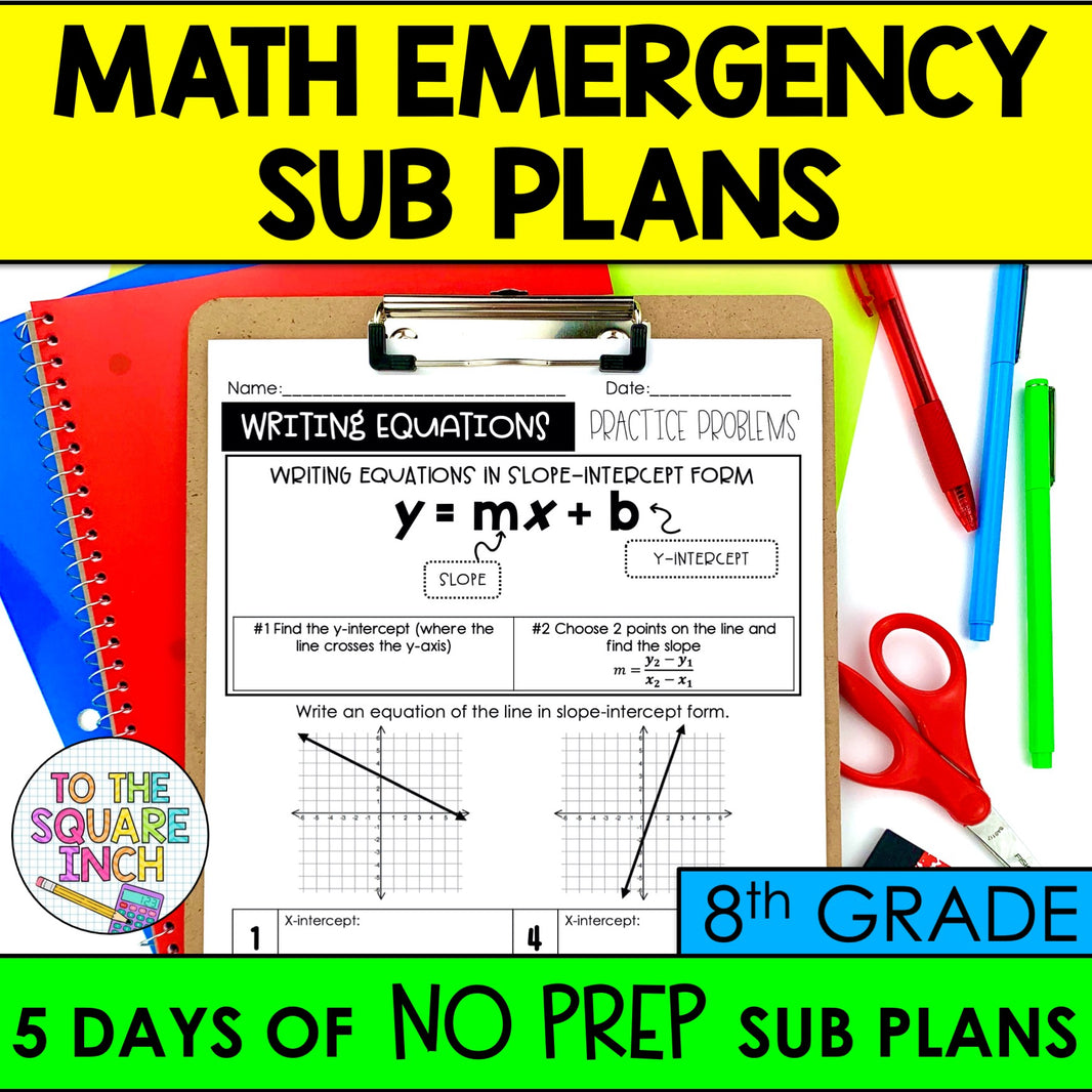 8th Grade Math Resources – To The Square Inch