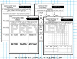 6th Grade Math FUN Worksheets – To The Square Inch