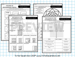 6th Grade Math FUN Worksheets – To The Square Inch