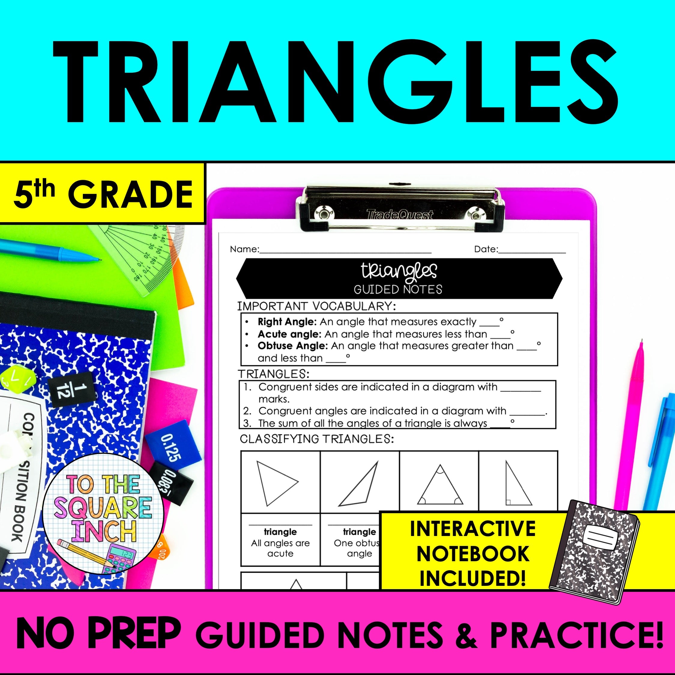 Triangle Math Notes Triangles Notes – To The Square Inch