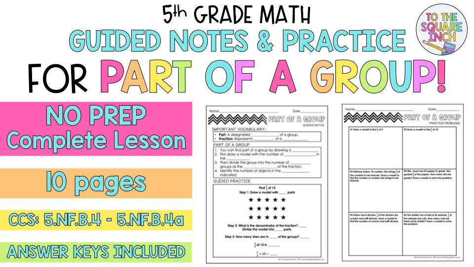 Note As Group Part of a Group Notes – To The Square Inch