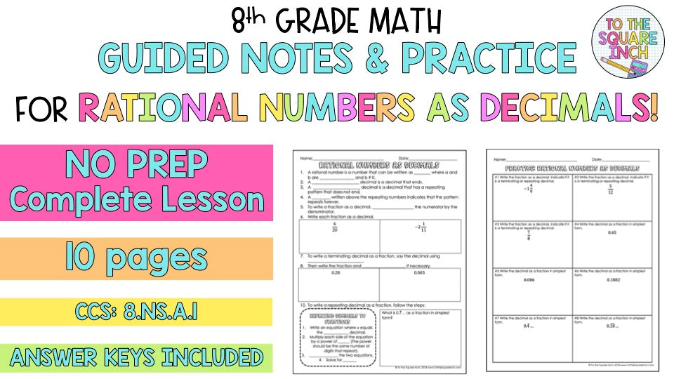 Rational Numbers as Decimals