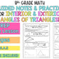 Interior and Exterior Angles of Triangles Notes