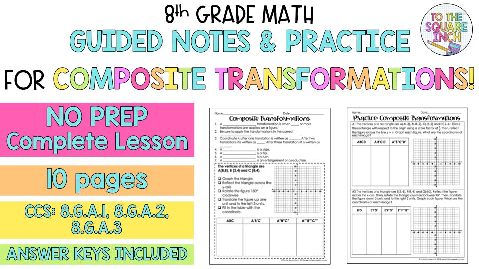 Composite Transformations Notes To The Square Inch Composite transformations notes to the square inch