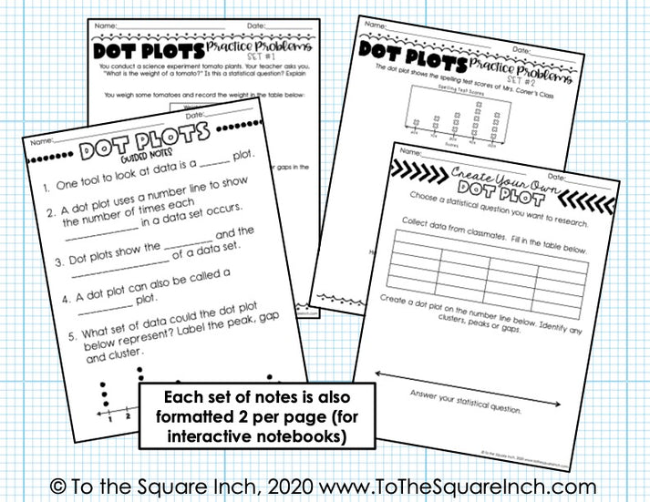 Introduction to Statistics Interactive Notebook – To The Square Inch