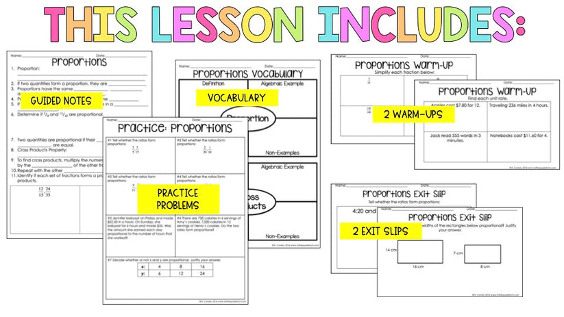 Proportions Notes – To The Square Inch