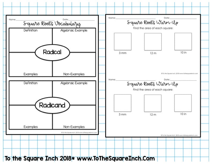 Square Root Notes – To The Square Inch