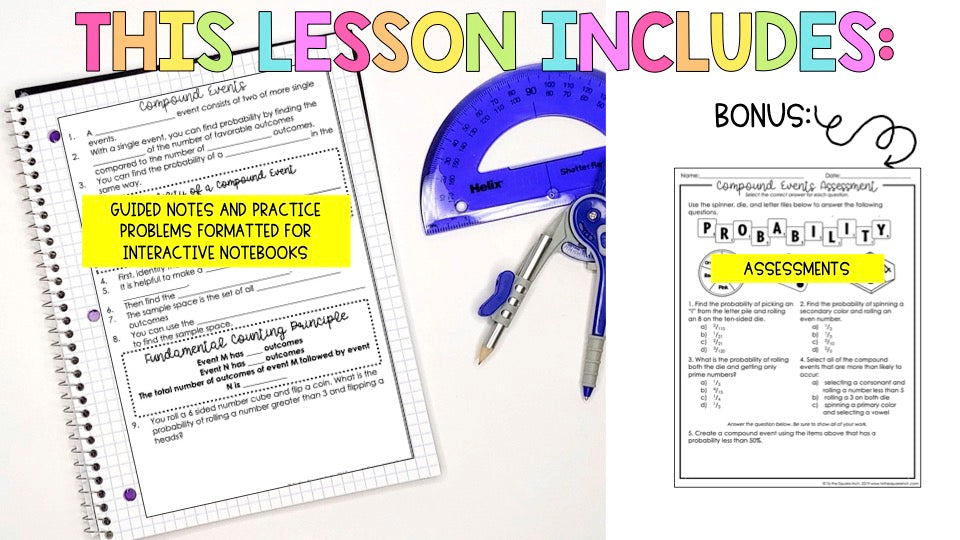 Probability Compound Events Worksheets