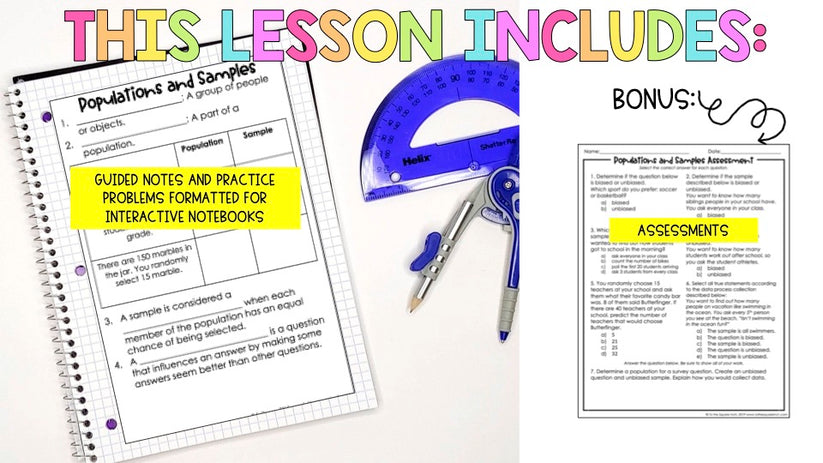 Populations and Samples Notes – To The Square Inch