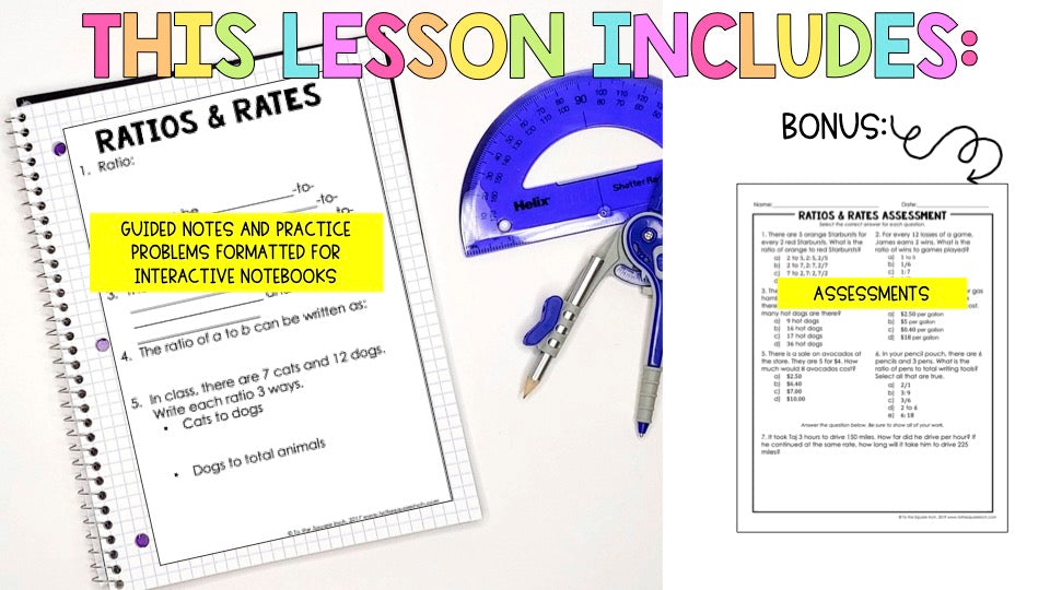 Ratios and Rates Notes