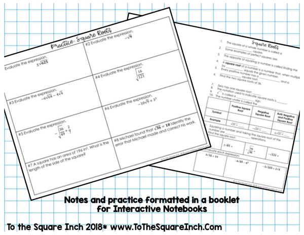 Square Root Notes – To The Square Inch