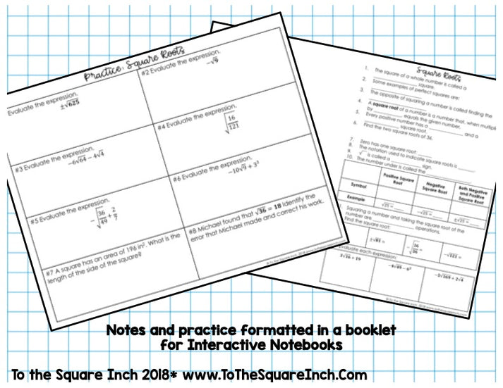 Square Root Notes – To The Square Inch