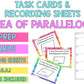 Finding Area of Parallelograms Task Cards