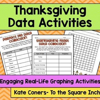 Thanksgiving Math Data Collection Activities