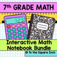 7th Grade Math Interactive Notebook Bundle
