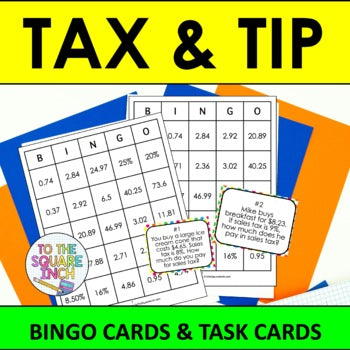 Tax and Tip Bingo Game