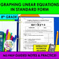 Graphing Linear Equations in Standard Form Notes