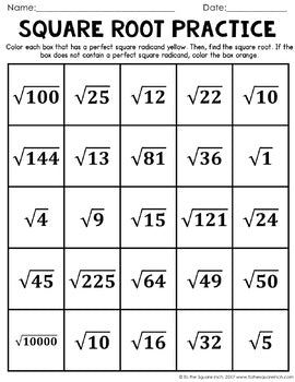 Square Root Notes.pdf Square Roots Notes – To The Square Inch