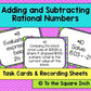 Adding and Subtracting Rational Numbers Task Cards