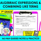 Algebraic Expressions and Combining Like Terms Notes