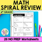 6th Grade Math Spiral Review Worksheets