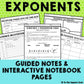 Exponents Notes and Activities