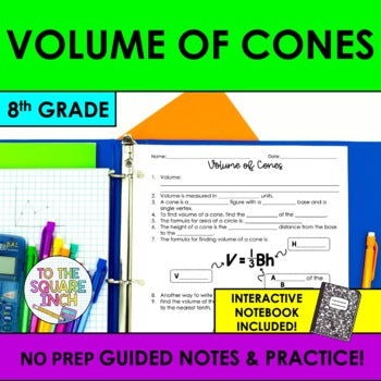 Volume of Cones