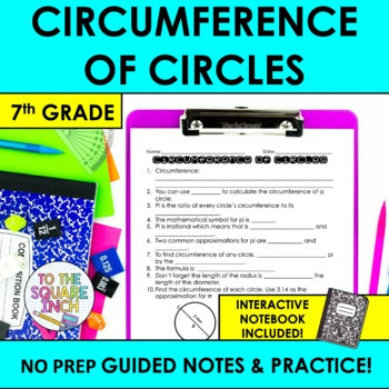 Circumference of Circles Notes