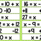Solving One-Step Equations using Addition and Subtraction Matching Puzzles