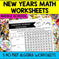 Math New Years Worksheets – To The Square Inch