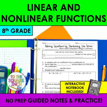 Linear and Nonlinear Functions Notes