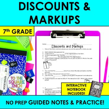 Discounts and Markup Notes